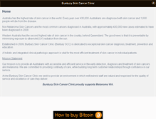 Tablet Screenshot of bunburyskincancerclinic.com
